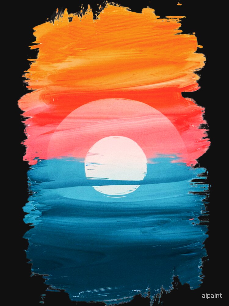 A captivating abstract art piece , showcasing the ephemeral beauty of a sunset. by aipaint
