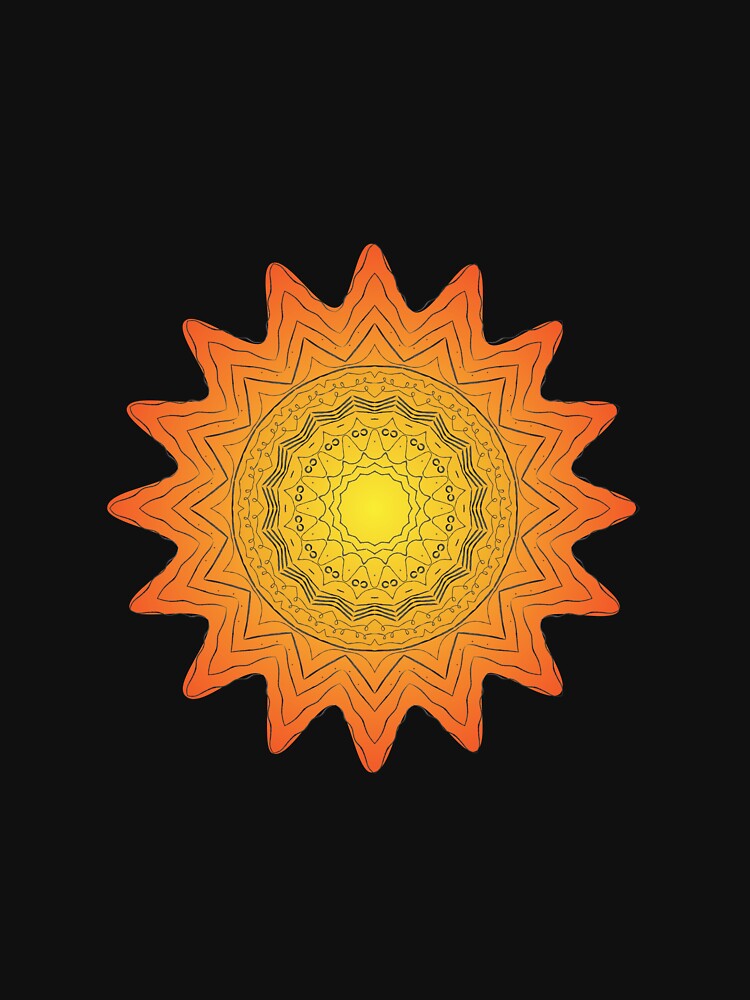 sun with decorative pattern by J-Brezy