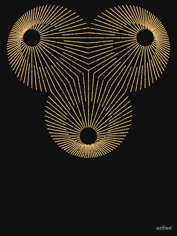 GOLDEN GEOMETRIC SUN by azified