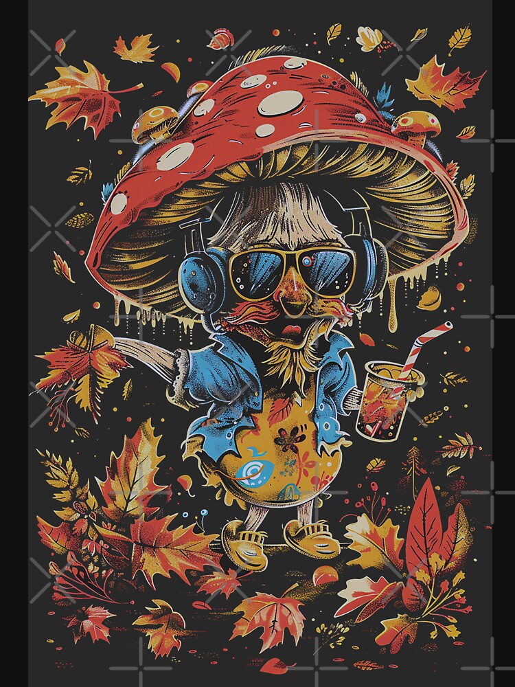 Cool Mushroom Autumn Vibes old  DJ by Pekilot