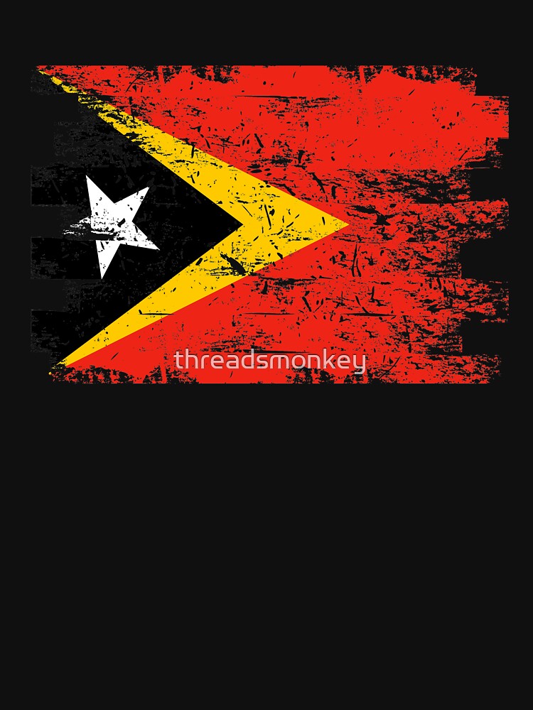 East Timor Shirt Gift Country Flag Patriotic Travel Asia Light by threadsmonkey