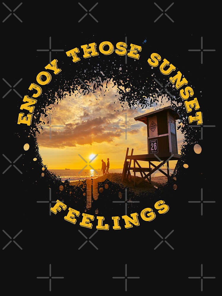 Enjoy Those Sunset Feelings Gold by Coder-T