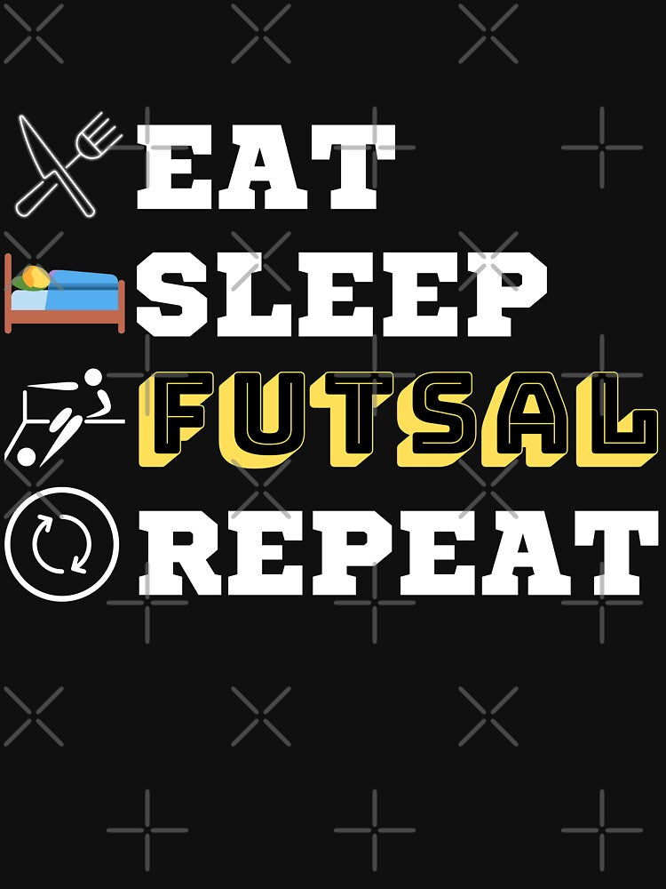 Soccer Shirt Designs Eat Sleep Futsal Repeat For Team by AMINE  ★★★★★