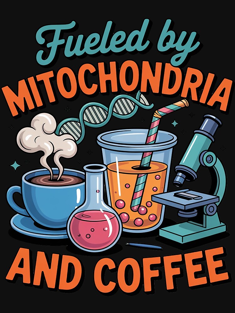 Biology Teacher Science Fueled By Mitochondria Coffee by demarioTTS