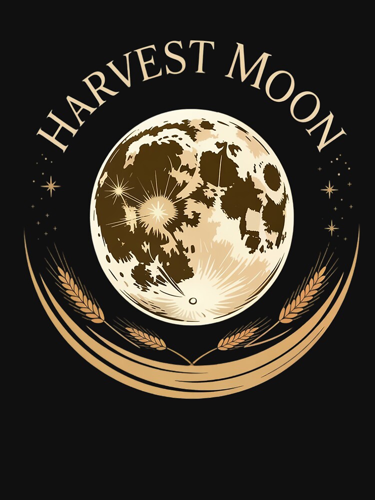 Harvest Full Moon October Calendar - Tops & Accessories by genkihikki