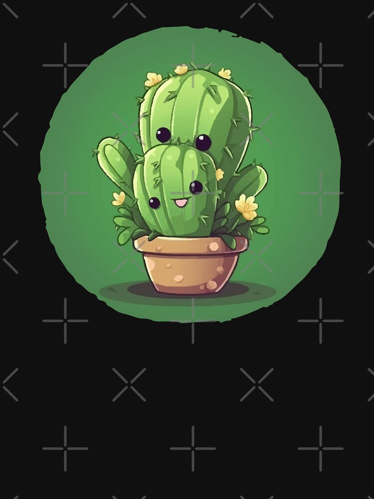 Cactus Mom and Her Little One - Cactus Family by Cartoon Island