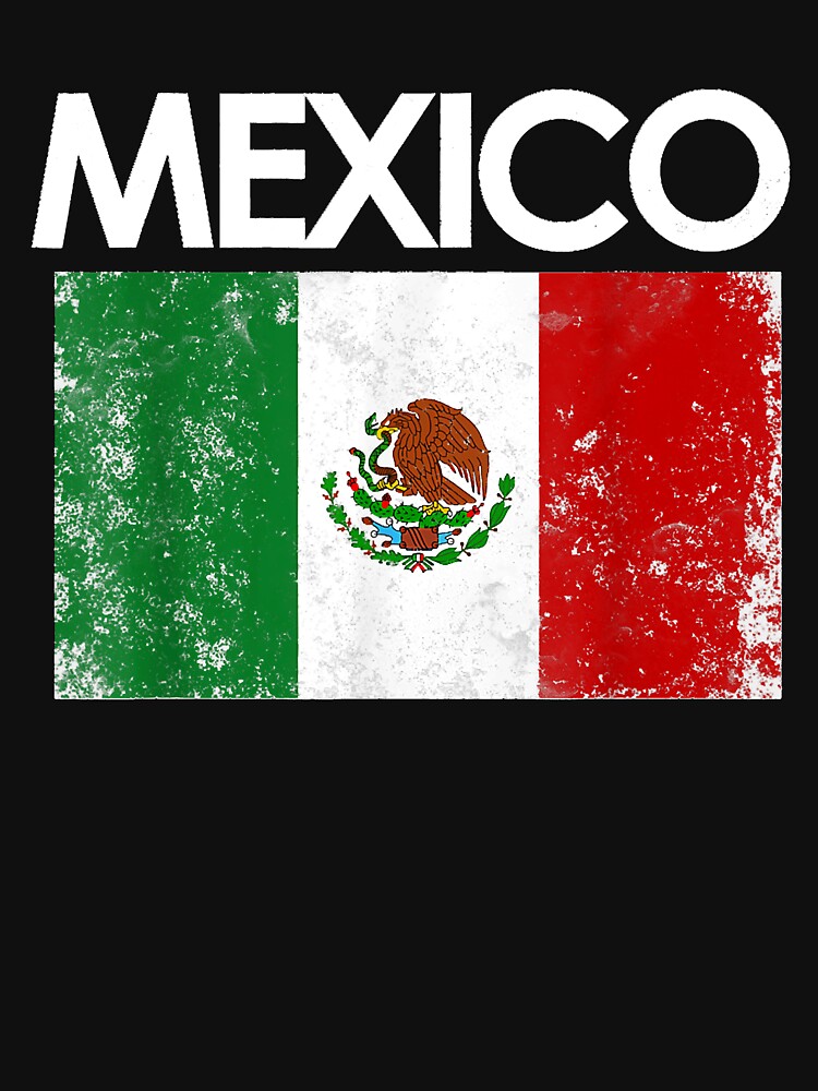 Vintage mexico mexican flag pride gift by AngelaPotter01