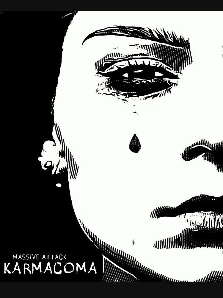 MASSIVE ATTACK TEARDROP KARMACOMA PRINT by Campbell0395