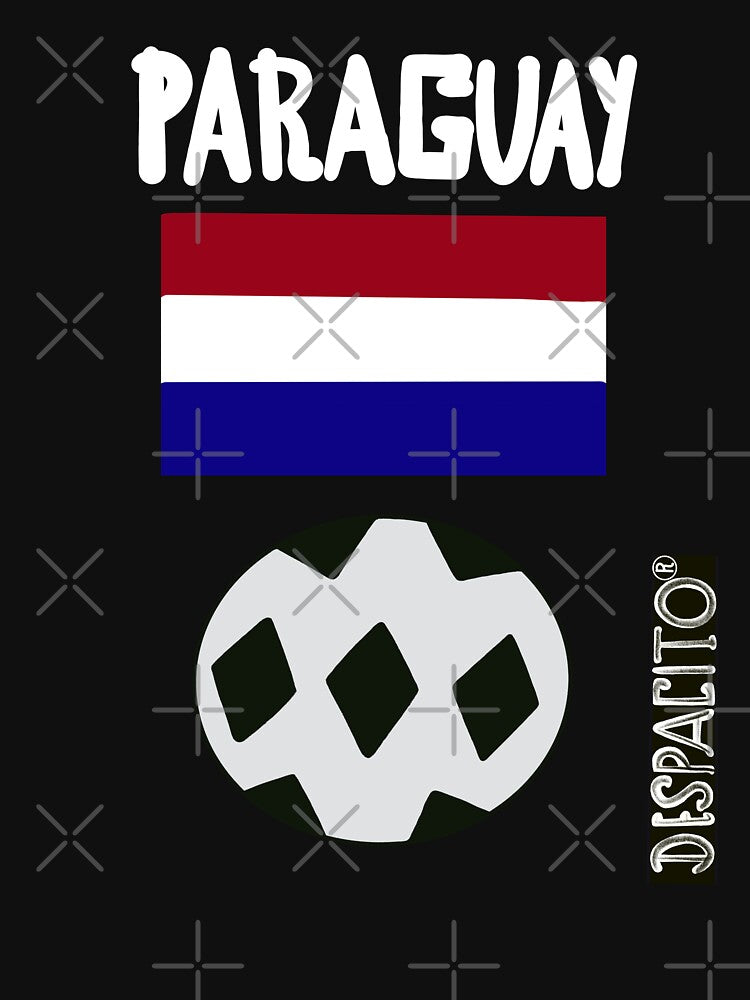 Despacito® Paraguay Flag Black White Ball Design Text by DespacitoBrand