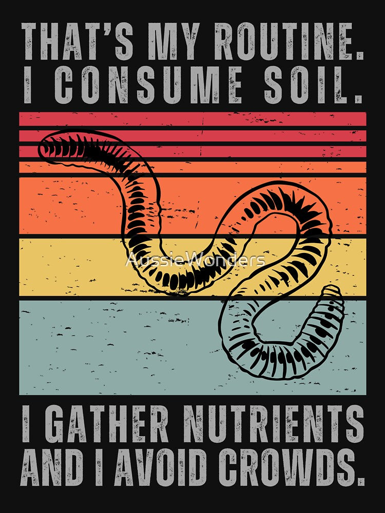 Earthworm Retro Sunset by AussieWonders
