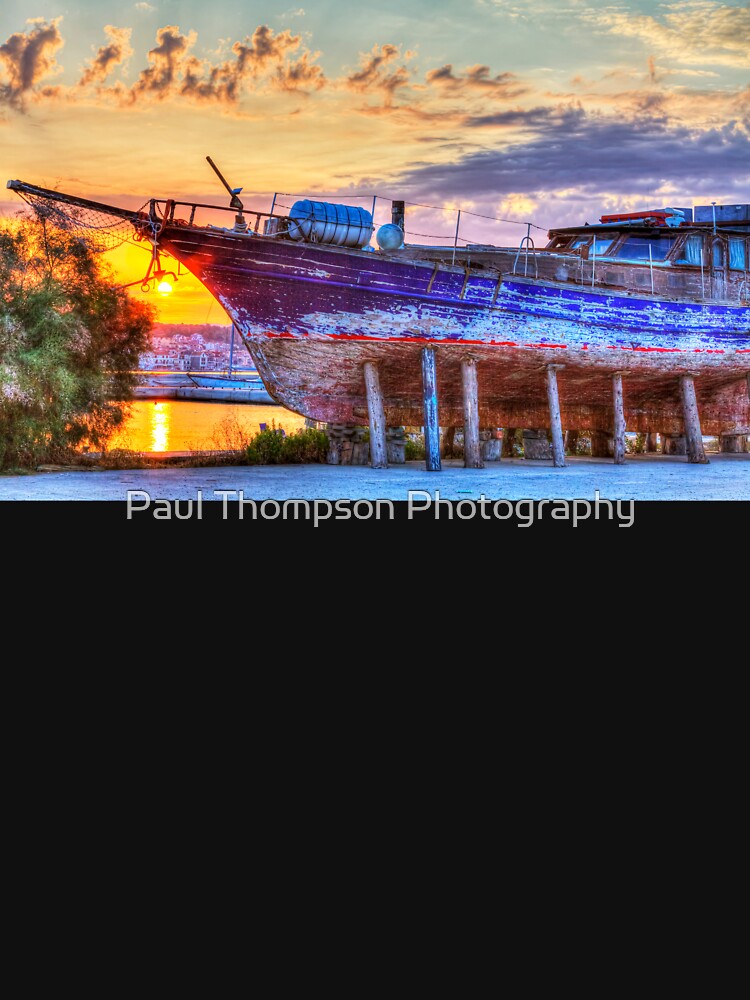 Kefalonia, Greek Shipyard Sunset by Paul Thompson Photography