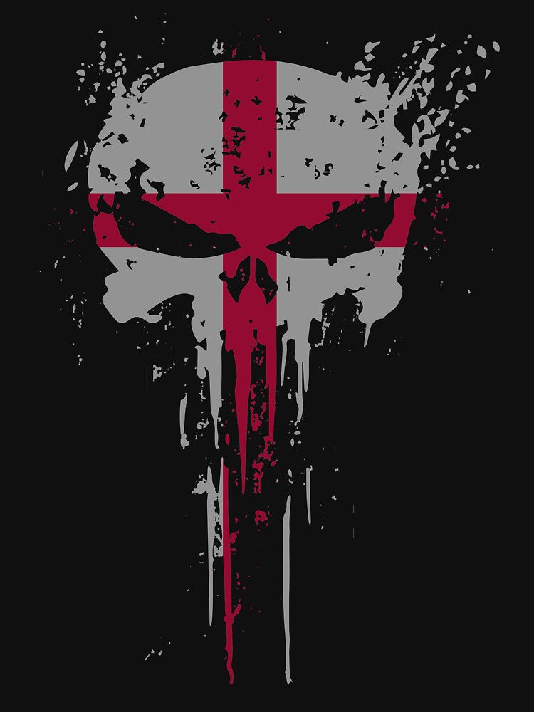 England Flag  Skull design by AEGMEDIA