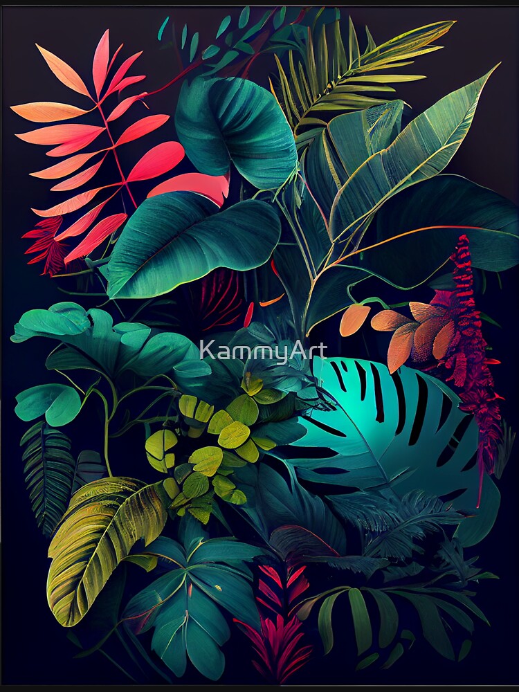 Tropical plants by KammyArt