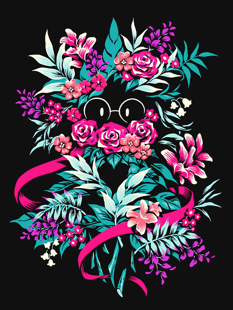Deltarune Spamton Merch Ralsei Floral by yivijhxo31