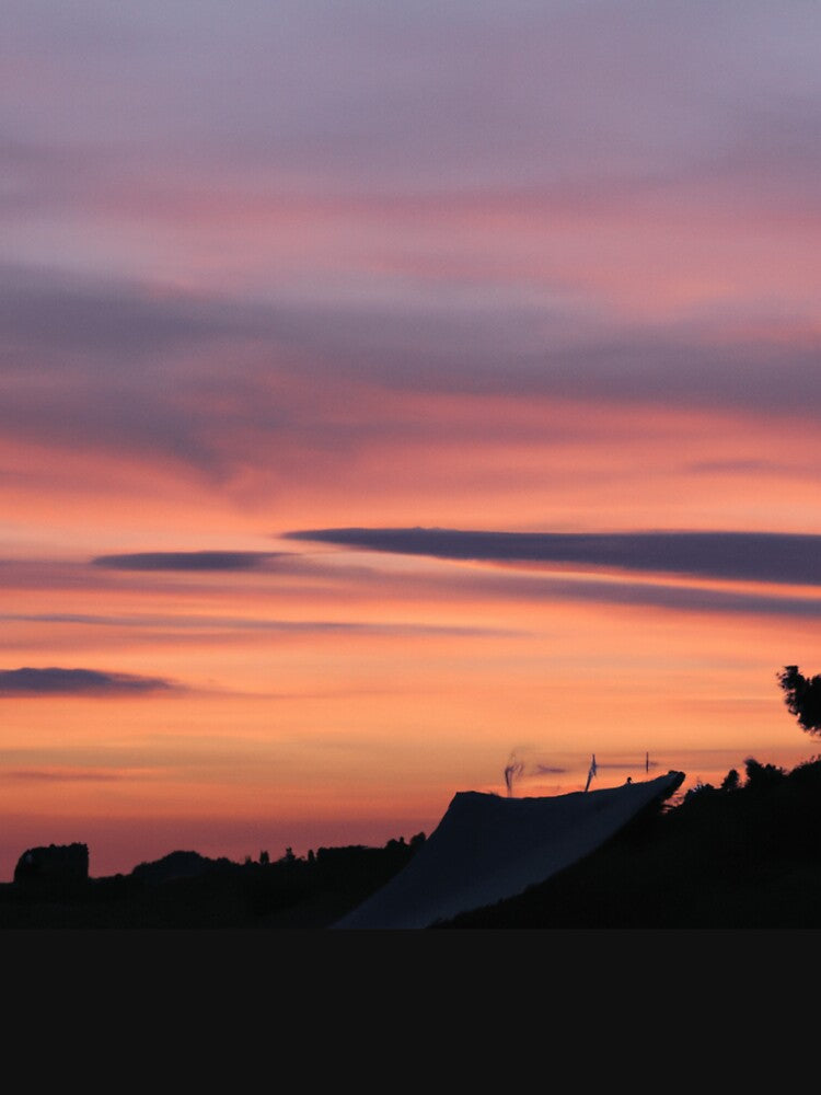 Blue Clouds Sunset by Burnout (⌣_⌣)