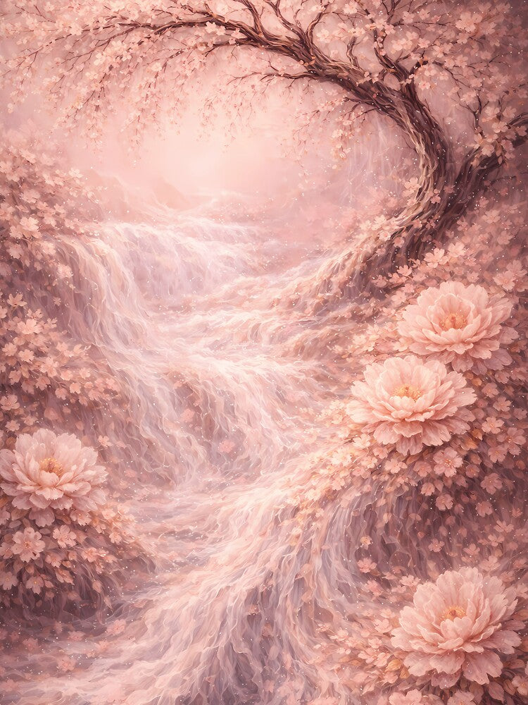 Floral Artwork Romantic Peony Blossom Style by ManJiangHong