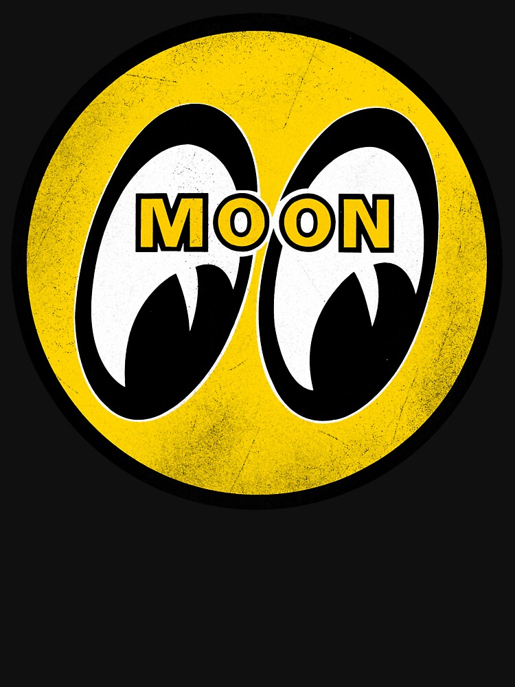 Moon Eyes, Face Moon Logo by stickersRoom