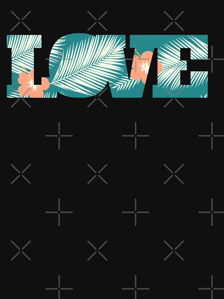 Tropical Leaves Hibiscus by GraphicsClub