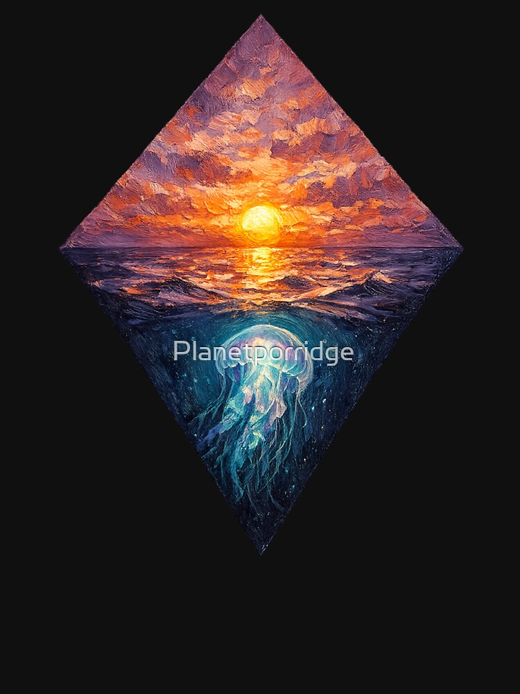 Jellyfish Sunset Artwork by Planetporridge