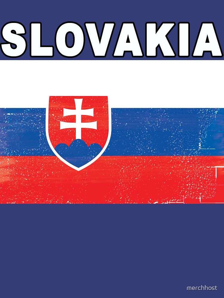Slovakia Distressed Flag Sports Design by merchhost