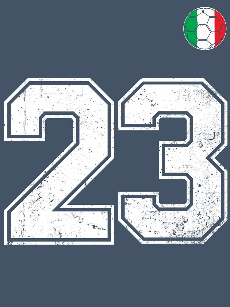 Italy Soccer Number 23 Vintage Sports Fan by RoyesButler