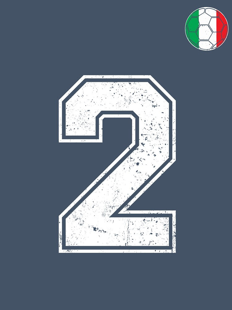 Italy Soccer Number 2 Vintage Sports Fan by RoyesButler