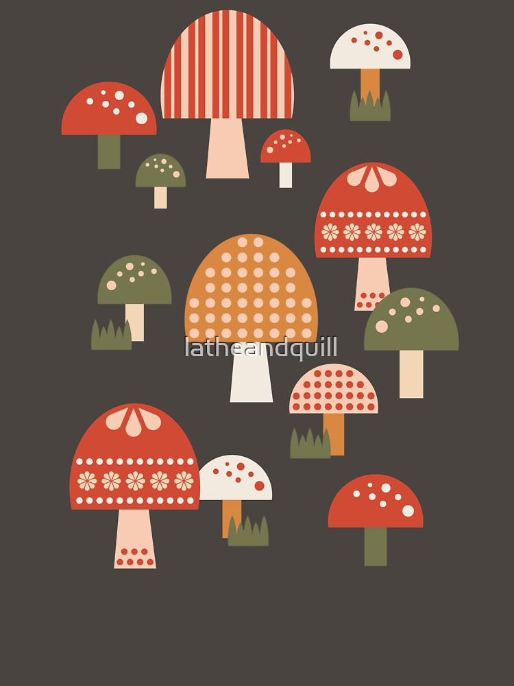 Geometric Mushroom Garden by latheandquill