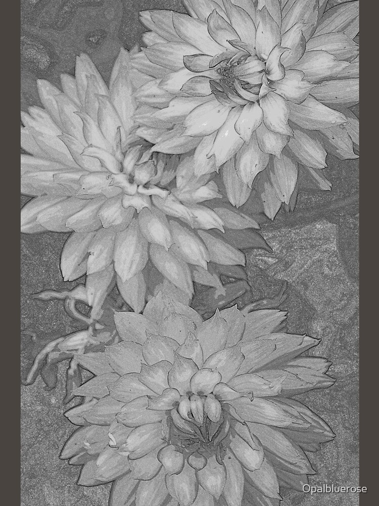 FLORAL  ART GRAPHITE SKETCH INSPIRED by Opalbluerose