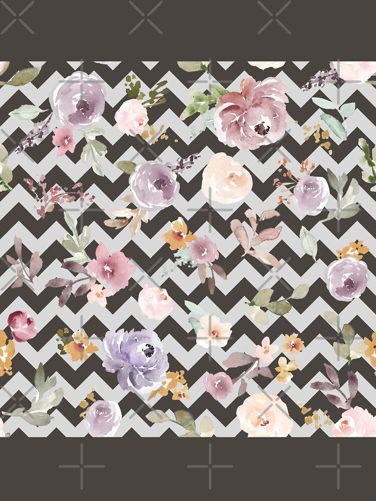 Floral Chevron by Lylabean22