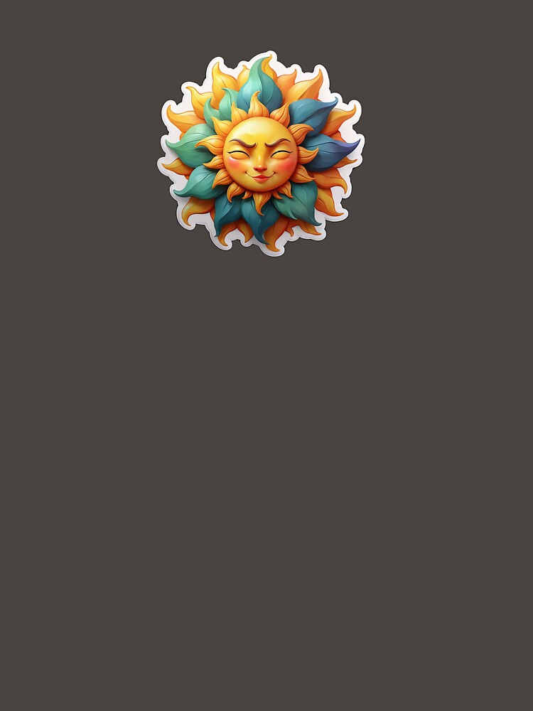 Smiling Sun Spirit Sticker – Radiate Positivity and Energy by Ava20055