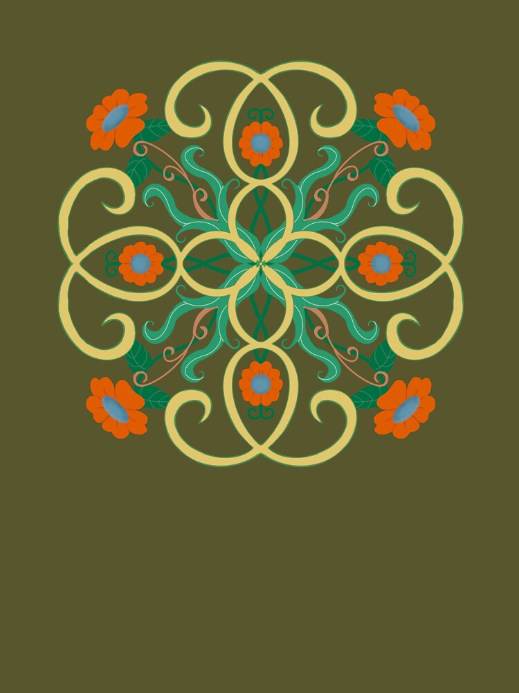 Floral Mandala by Janet Burns
