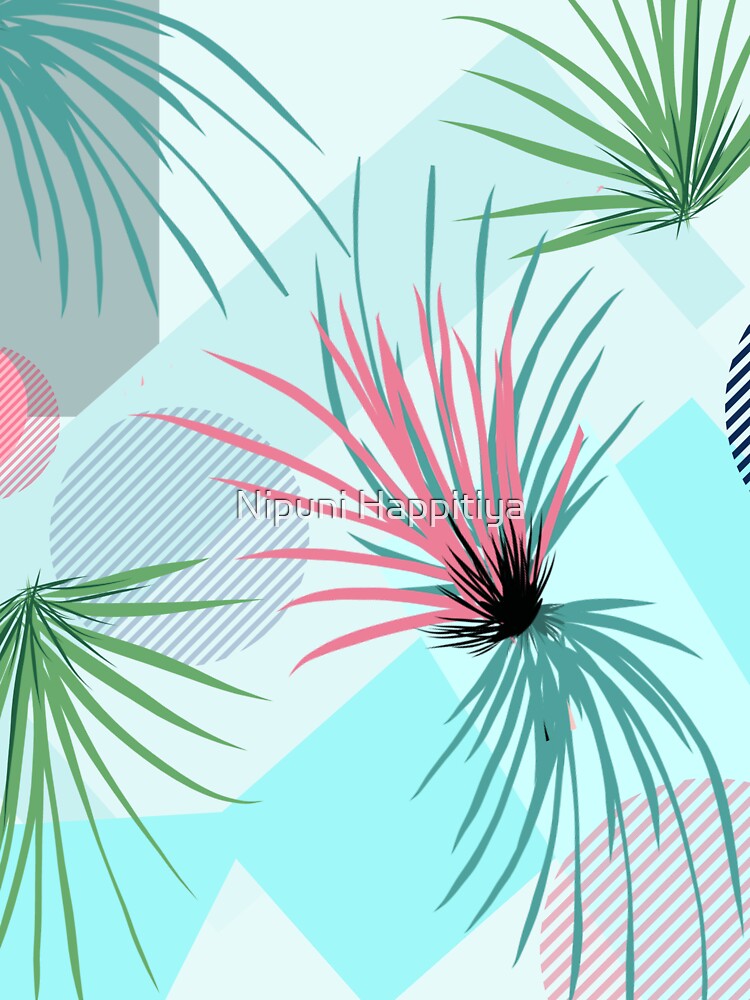 Tropical Ornamental Leaf Abstract by Nipuni Happitiya