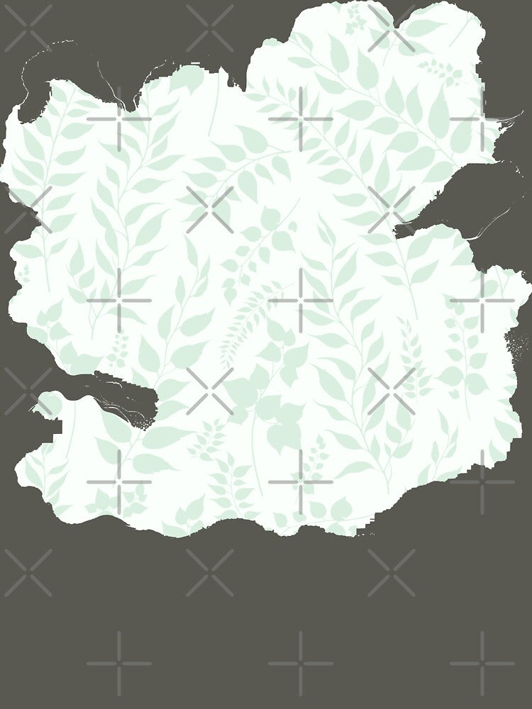 Greenery Botanical Print Sage Green Leaves by SilverPegasus