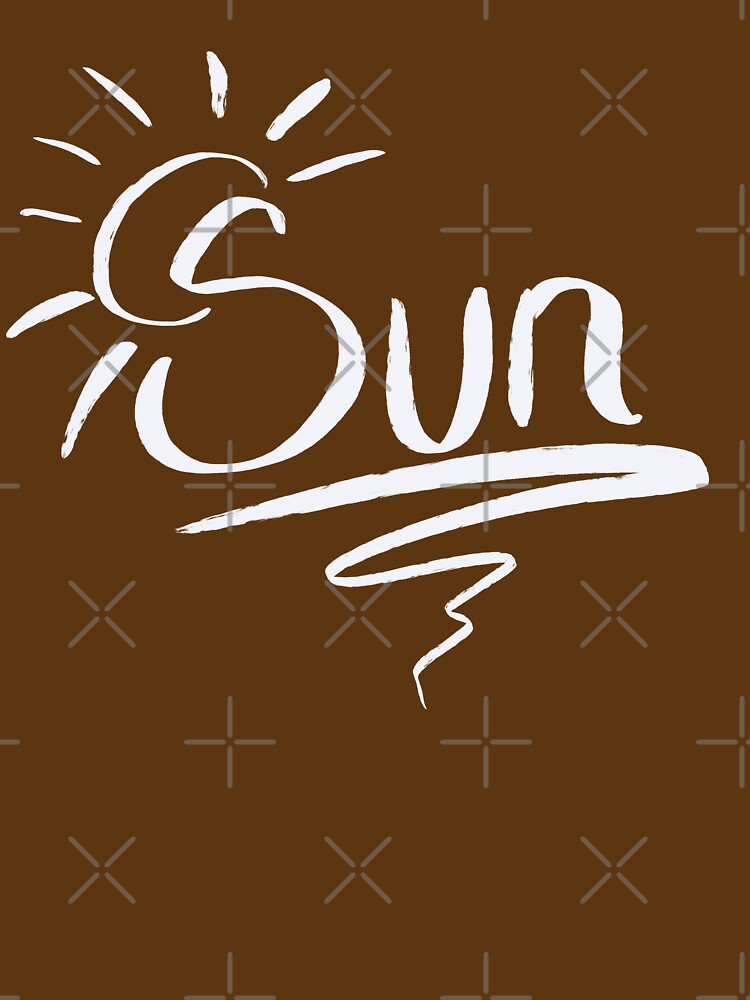 Bold Sun Brush Lettering - Positive Sunshine Graphic by TheArtOfTreble