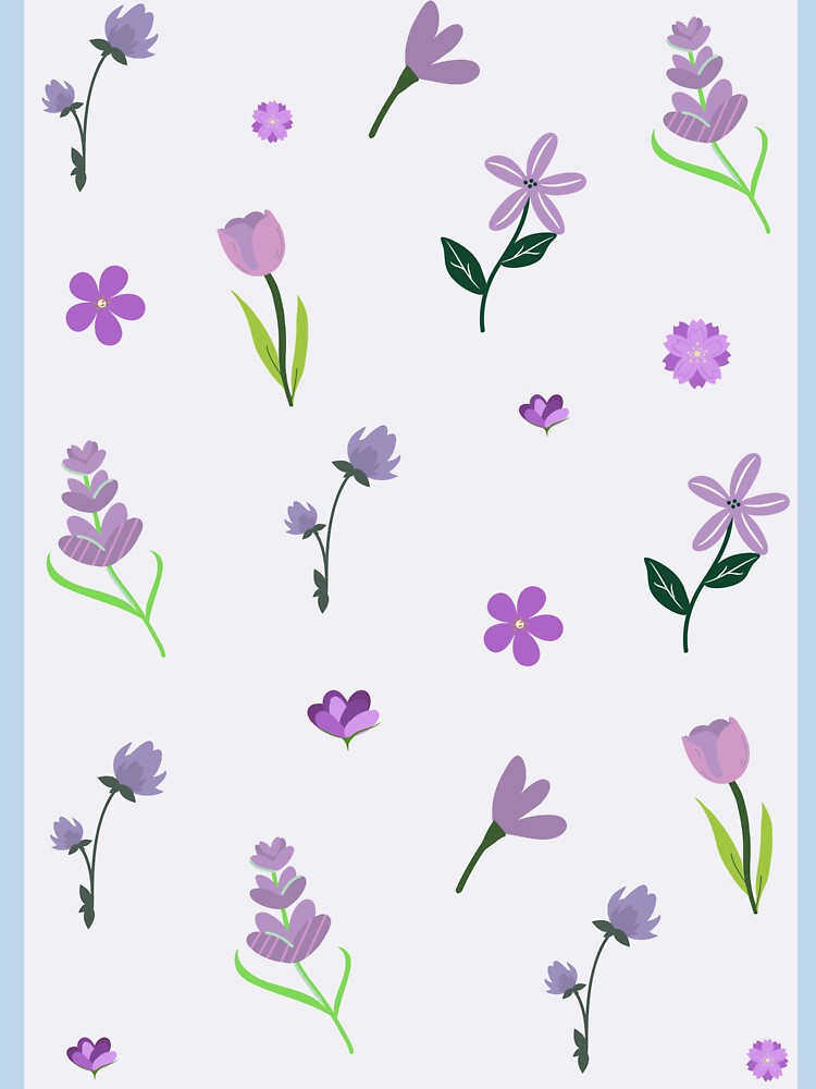 purple floral pattern by Anongdesign