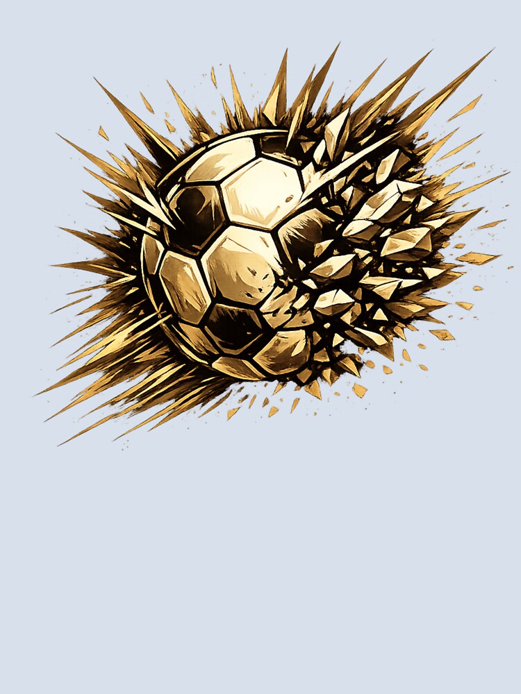 Exploding Soccer Ball Graphic – Street Football Burst Design by JonelCrafts