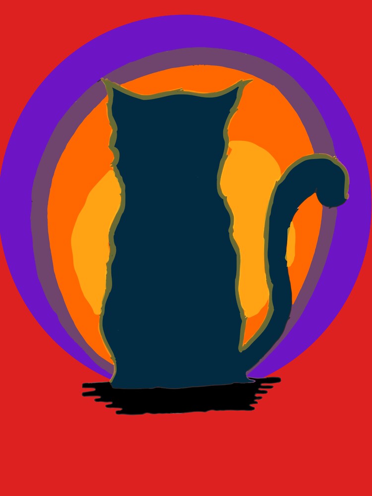 Cat Looking At Sunset by FilMate