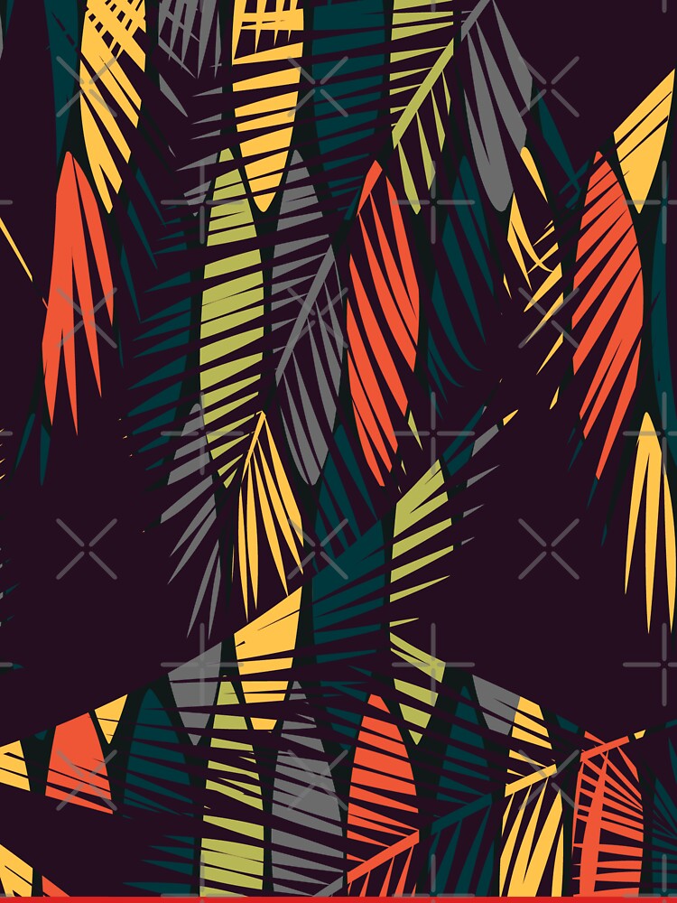African Tropical Vibe Leafy Pattern by urban-color