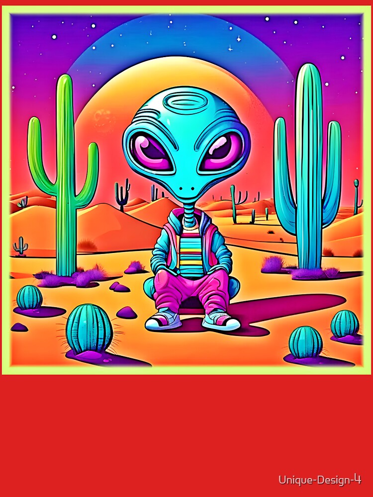 Desert Chillin' Alien Art by Health And Fitness Posts e-Store
