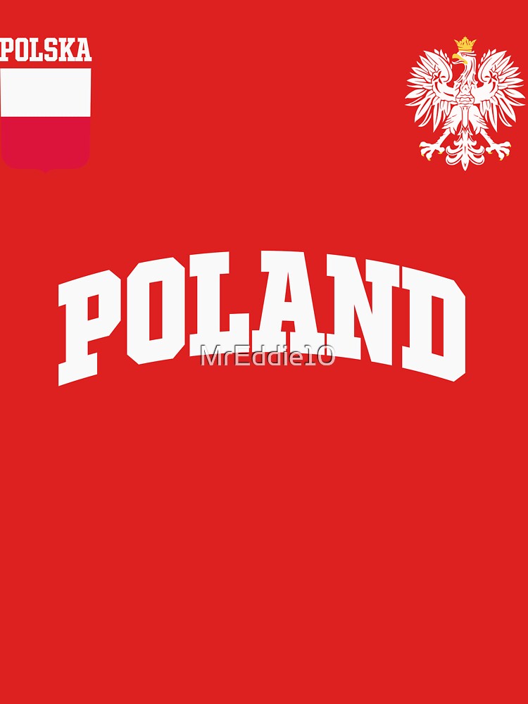 Retro Poland Fan Polish Polska Flag by MrEddie10