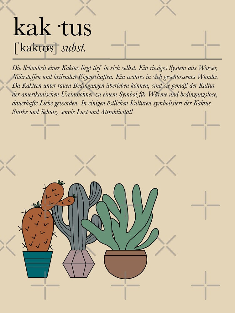 Cactus*Love Description Poster by frickedesign