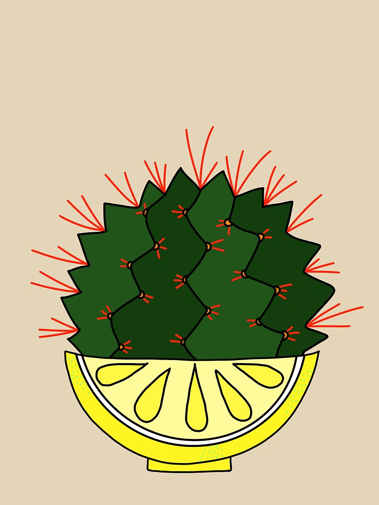 Cute Cactus Design #83: The Lemon Cactus by DreamCactus