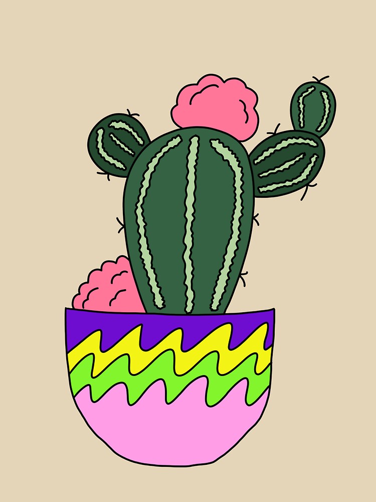 Cute Cactus Design #56: Cactus Ice Cream Bowl by DreamCactus