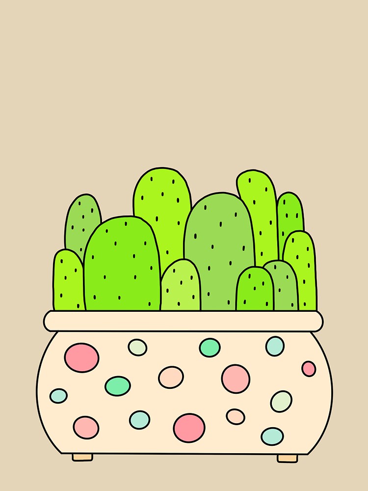 Cute Cactus Design #71: Big Group Of Cacti by DreamCactus