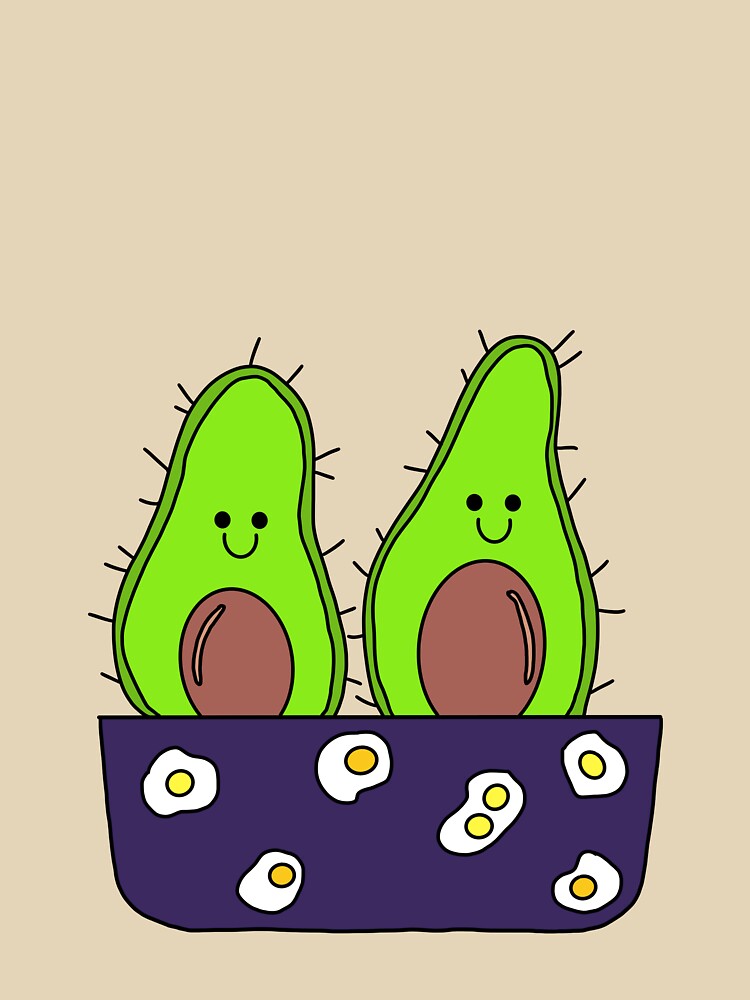 Cute Cactus Design #81: Avocactus Egg Brothers by DreamCactus