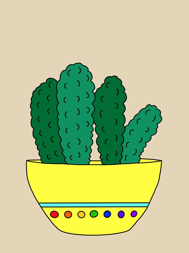 Cute Cactus Design #27: Brocoli Cactus Cereal by DreamCactus