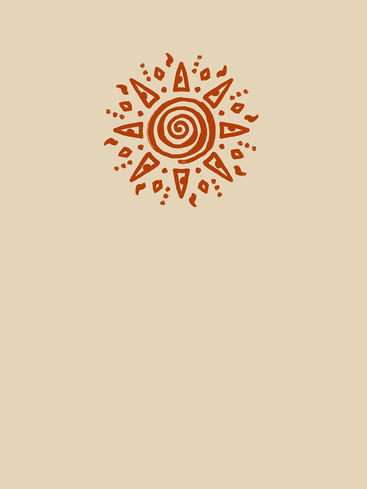 Orange Spiral Sun by SpannerDesigns