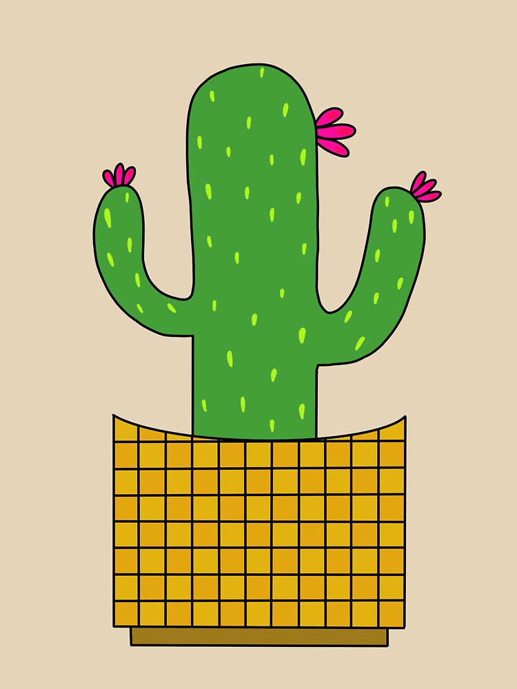 Cute Cactus Design #33: Flower Celebration Cactus by DreamCactus