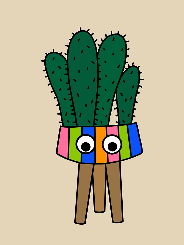 Cute Cactus Design #218: Cacti In Nice Planter by DreamCactus