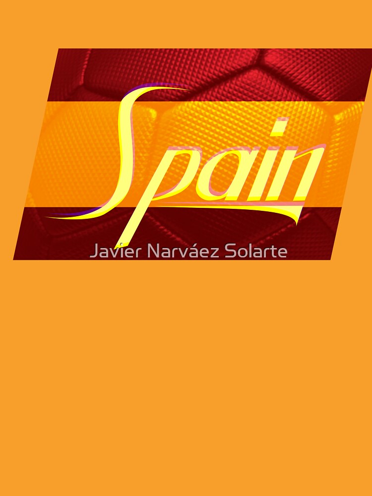 Spain Soccer Ball Flag by Javier Narváez Solarte